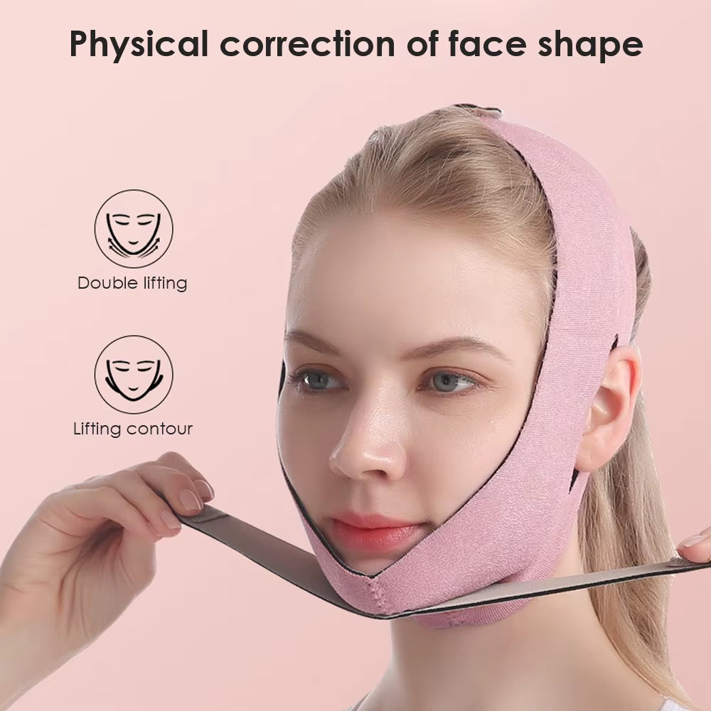 Elastic Face Slimming Bandage V Line Face Shaper Women Chin Cheek Lift up Belt Facial anti Wrinkle Strap Face Care Slim Tools